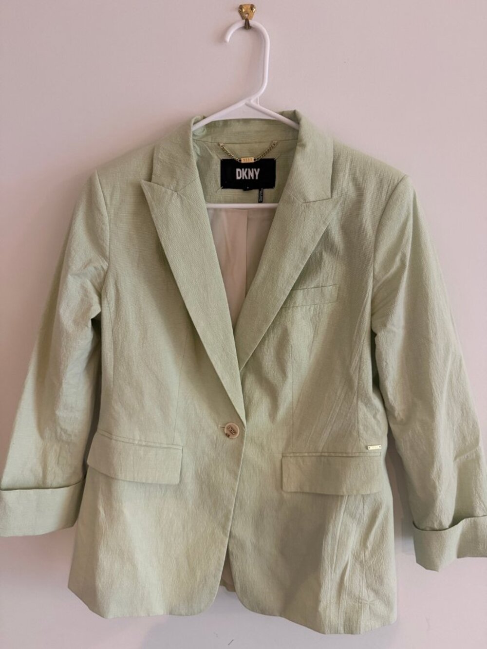 DKNY Pistachio Green Blazer — Size 8